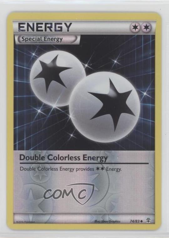 Double Colorless Energy Reverse Foil Pokémon XY Generations #74