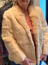 Real Coney Fur vintage lady's luxury jacket, medium 12-14