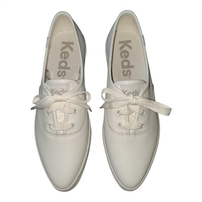 Keds Low Top Lace Up Sneakers White Solid Adults Women's Shoes