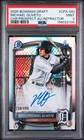 2025 Bowman Draft Michael Oliveto Chrome Auto Refractor 1st #/499 Tigers PSA 9