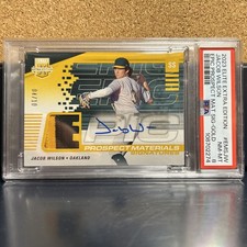 2023 Elite Extra Edition Jacob Wilson Epic Prospect Patch Auto Gold /10 PSA 8