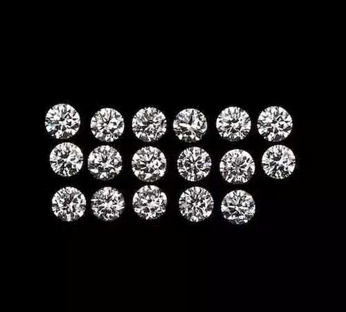 Certified 0.8 mm Round Cut CVD Diamond I Color IF Clarity 5 Pcs Diamond Lot - Picture 2 of 8