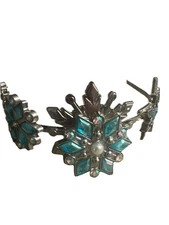 EuroDisney World Metal Crown Queen Elsa Headband pre own blue
