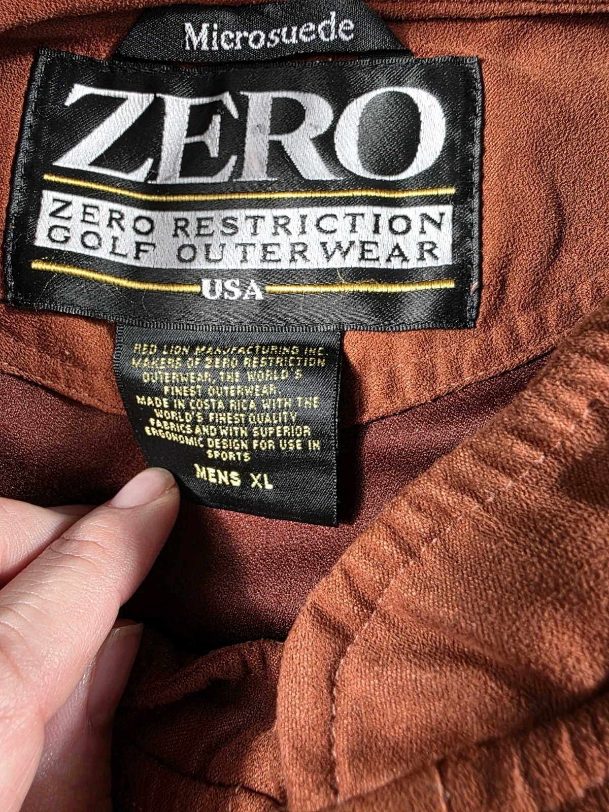 Zero Restriction Microsuede Pullover Vest Rusty R… - image 5