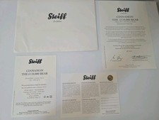 Steiff Certificate Cinnamon The Bear Limited Edition 2010 No 437 