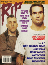 Tool Magazine RIP October 1994 Rollins Band Gene Simmons GWAR Motley Crue Jawbox