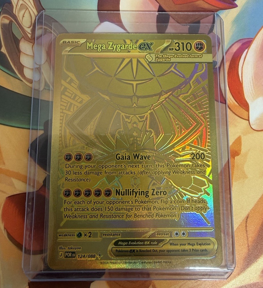 Gold Mega Zygarde ex 124/088 Mega Hyper Rare- Perfect Order | eBay