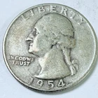 1954-D Washington Quarter - 90% Silver - #5009