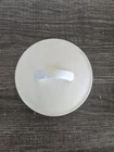 PYREX CORNING PLASTIC SUGAR BOWL LID ONLY OFF WHITE / BEIGE FREE USA SHIPPING