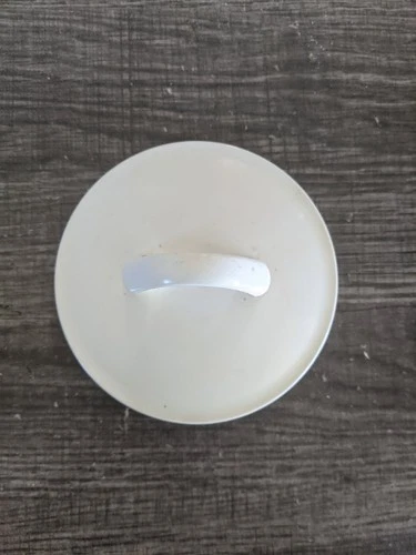 PYREX CORNING PLASTIC SUGAR BOWL LID ONLY OFF WHITE / BEIGE FREE USA SHIPPING