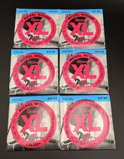 Lot of 6 D  Addario XL EXL120 Electric Guitar Strings 9.5-44 Super Light