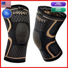Copper Knee Braces 2 Pack - Compression Knee ...