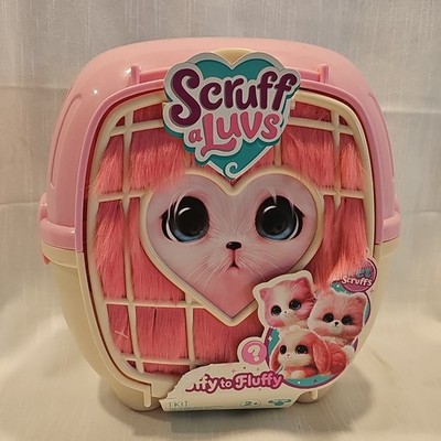 Moose Toys Scruff-a-Luvs Wash to Reveal Surprise Cat Plush Pink/White 2+