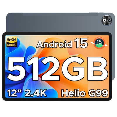 DOOGEE T40 PRO Android 15 Tablet 12 Zoll 20GB+512GB 10800mAh Widevine L1 4G 2SIM