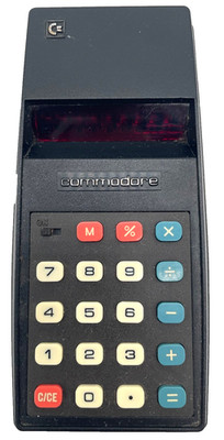 Vintage 1976 Commodore 796M Portable Electronic RED-LED Basic Calculator WORKS!