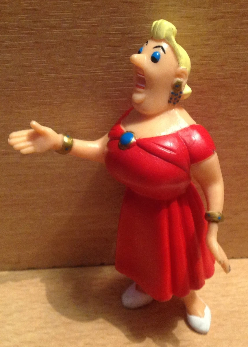 FIGURINE PVC PLASTOY TINTIN KUIFJE HERGE 1994 LA CASTAFIORE EN TENUE ROUGE