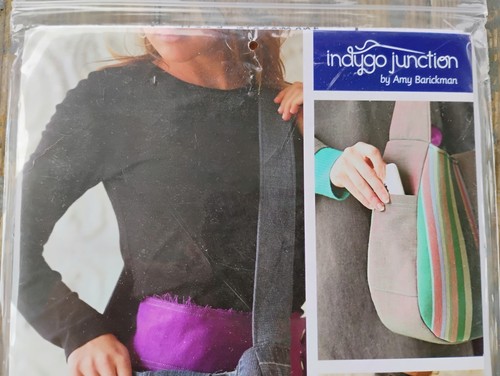 Indigo Junction Side Note Satchel IJ1137 Hobo Style Purse Pattern Mary Ann Donze - Picture 5 of 9