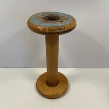 Large Wooden Bobbin Spool - 10.5" Outside 5” Inside Length - 1.5" Inside End