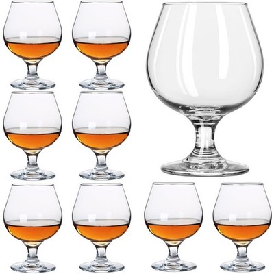Srgeilzati Snifters Shot Glasses Set of 8 Cute Brandy Cognac 3.5 fl oz, Clear 