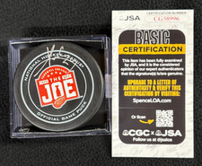 Pavel Datsyuk Signed Detroit Red Wings Joe Louis Arena Farewell Game Puck JSA