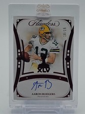 AARON RODGERS 2024 FLAWLESS CHAMPIONSHIP SIGNATURES RUBY AUTO /15 #CS-ARS Q4549