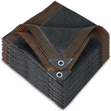 winemana 50% Black Shade Cloth 10 x 20 FT Durable Mesh Tarp with Grommets Gar...