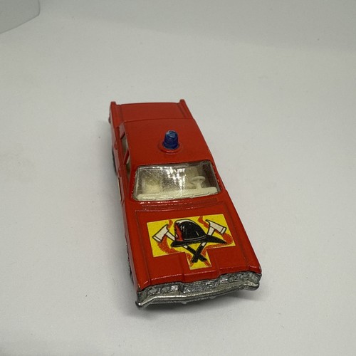 Vintage Lesney Matchbox Mercury Fire Chief No 59 / 73 Car Collectible Graphics - Bild 4 von 5