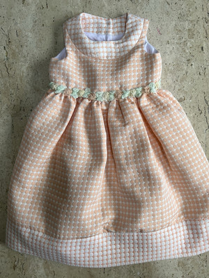 Girl's Marmellata Peach & White Polka Dot Sleeveless Tulle Dress Size 2T