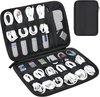 Lacdo Elektronik Organizer Reisekoffer, Kabel Tasche, Tech Organizer als
