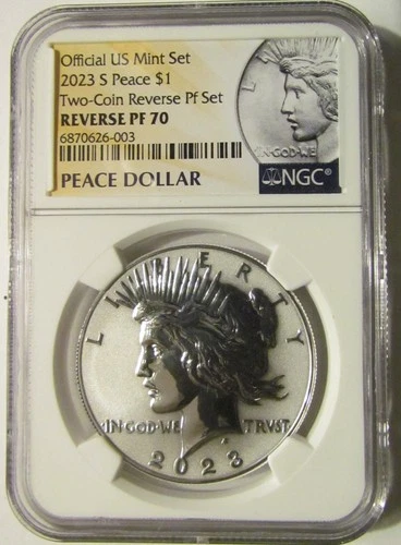 2023-S Reverse Proof Peace Dollar NGC PF70