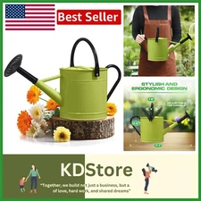 Durable 1-Gallon Green Watering Can - Perfect for Indoor & Outdoor Gardening