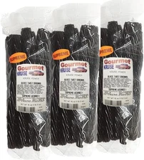 Black Licorice Original Twist 3-1lb Bags (3 Pack) (NET WT 48 OZ) Gourmet Kruise®