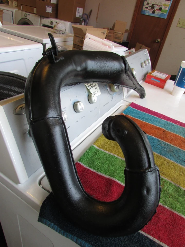 Husqvarna Husky 390 1979 automático enduro tubo de cámara de expansión de escape Foto 3 de 4