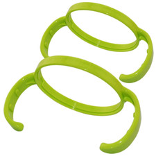 Bottle Handles Grip Compatible for Comotomo Baby Feeding Bottle 2 Count, Green 