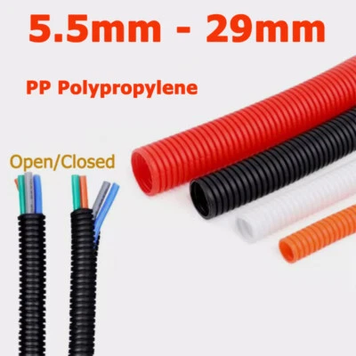PP Polypropylene Corrugated Hose Cable Protection Tube Auto Car Harness Casing