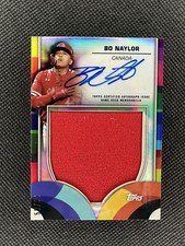 2023 Topps World Baseball Classic Bo Naylor Game-Used Jersey Relic Auto /99!