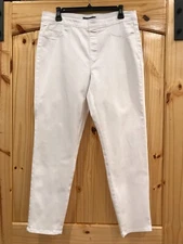 FDJ FRENCH DRESSING JEANS PULL ON STRETCHY JEANS WOMEN'S SIZE 12 WHITE NWOT