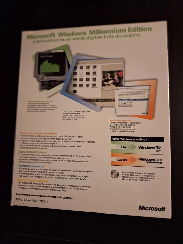 Microsoft Windows Millennium Edition (Windows ME) *New & Factory Sealed* (IT) - Bild 2 von 3