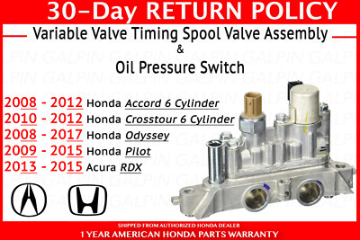   Genuine OEM Honda Spool Valve Variable Timing Assembly FR 15810-R70-A04 VVT 