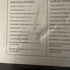 fusion marine speakers SG-C77W