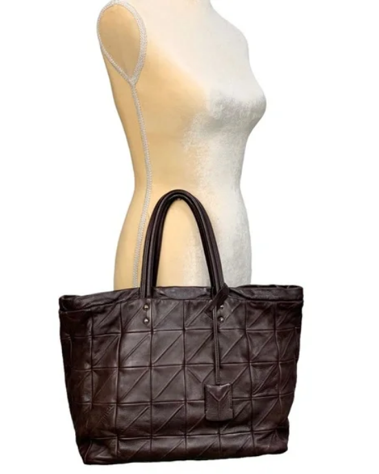 YSL Yves Saint Laurent Vintage Leather Tote Bag