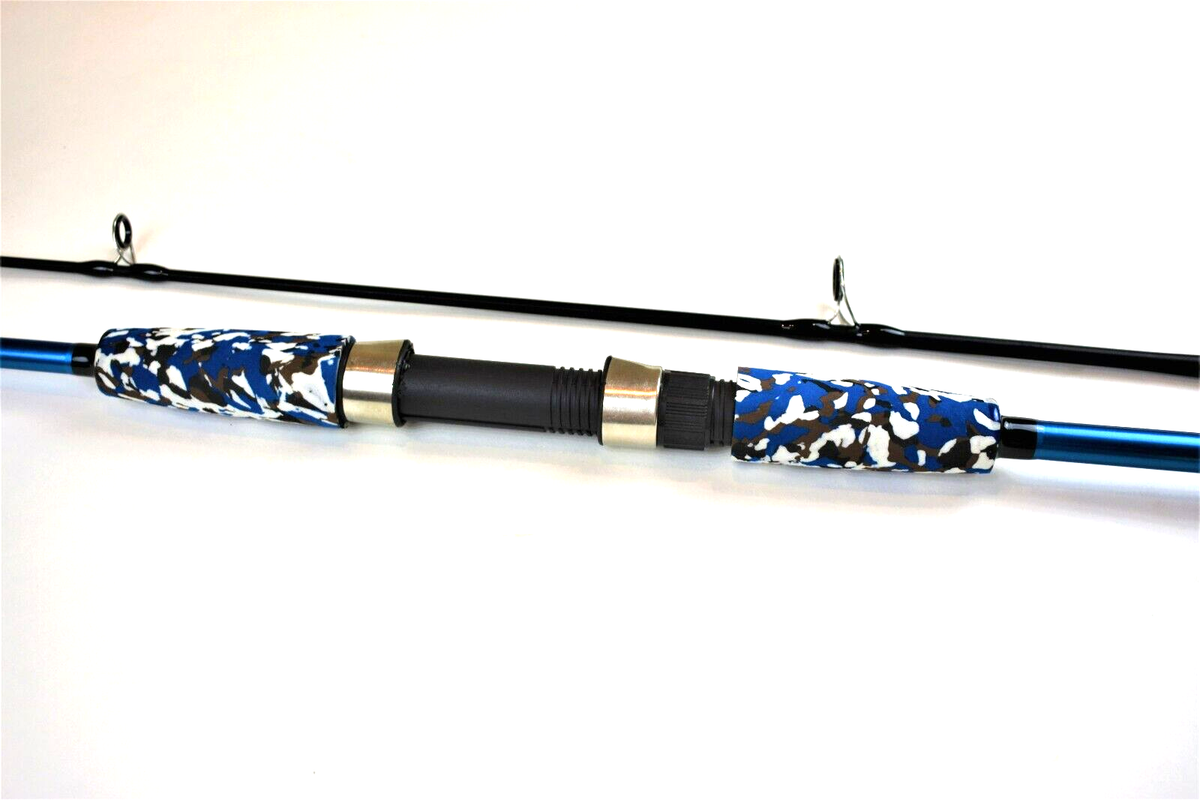 blue camo fishing pole Taigek 