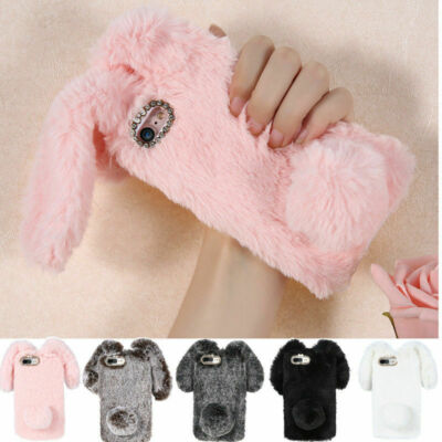 Plush Rabbit Phone Case for Redmi A5 A3 15 14 15C 13C Note 14 13 12 11 K30 K40