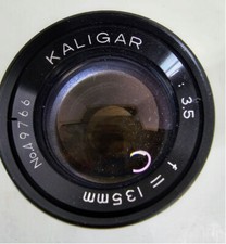 RARE VINTAGE Kaligar Camera Lens 135mm f/3.5 - Black UNTESTED