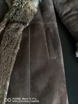 Manteau magnifique mouton retourné Mac Douglas, ultra long taille 38 - Photo 1/4