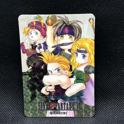 FF6 Final Fantasy 6 Rock Celes Relm Mash Card Holo Rare