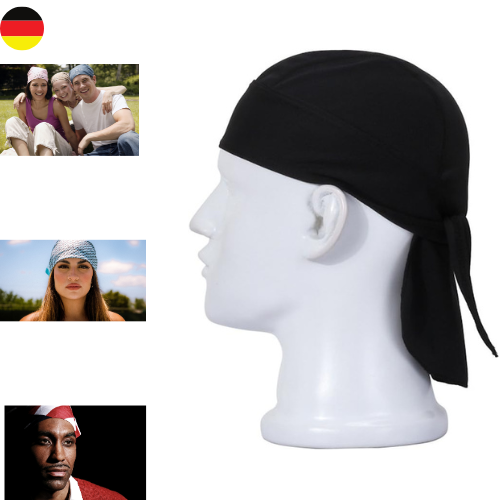 Sports Bandana Cap – Atmungsaktive Fahrrad-Kappe Mit UV-Schutz & Verstellbarem Kinnband | Schnelltrocknend & Faltbar Für Outdoor & Sport