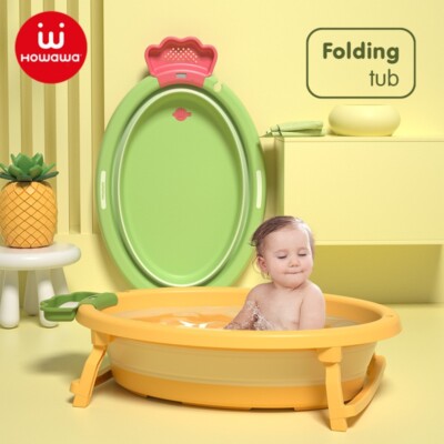 Howawa Pineapple Foldable Baby Bath Newborn Kids Bath Tub Toddler