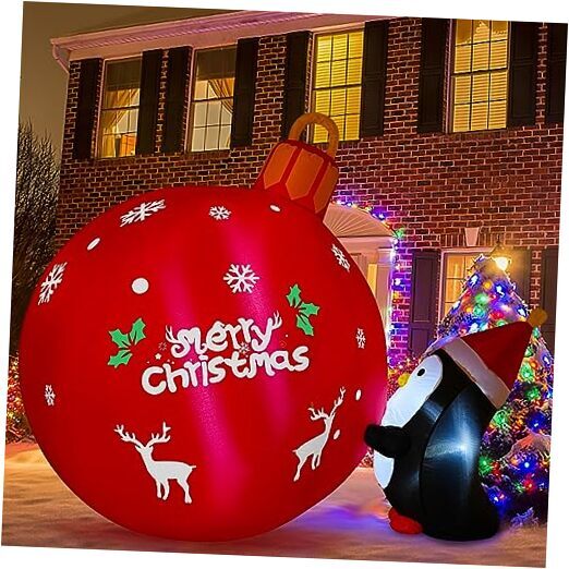 4FT Christmas Inflatables Outdoor Decorations Inflatable 4FT Christmas Bell