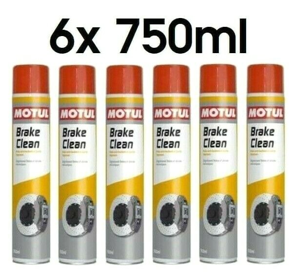 Nettoyant freins Motul contre la saleté et la graisse pack de 6 dégraissants 750 ml